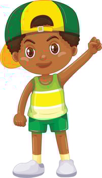 Happy Children Activities Character Design Vector