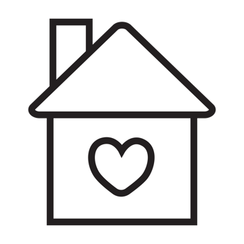 Home and love icon transparent background png