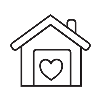 Home and love icon transparent background png