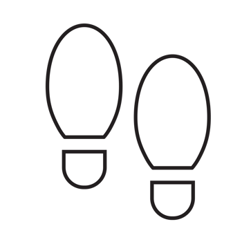 footprints icon transparent background png