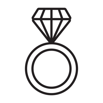 Wedding ring icon transparent background png