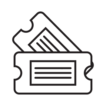 Ticket icon transparent background png