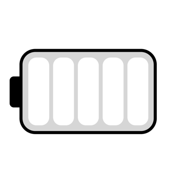 Low Battery or Empty Battery Indicator Icon png