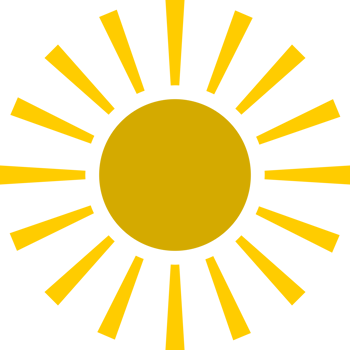 Sun light ray icon PNG