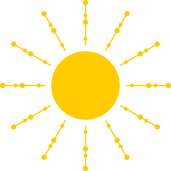 Sun light ray icon PNG