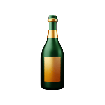 Champagne Bottle Drink AI Generative png