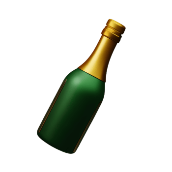 Champagne Bottle Drink AI Generative png