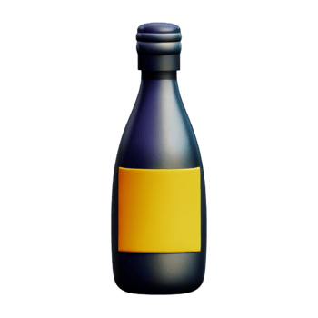 Champagne Bottle Drink AI Generative png