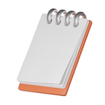 empty clipboard task business management paper sheet checker single object concept isolated on white transparent Illustration PNG 3D Rendering.