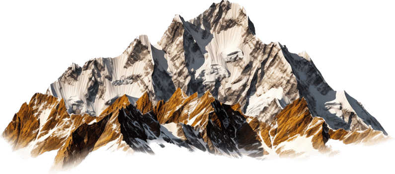 Mountain png with AI generated.