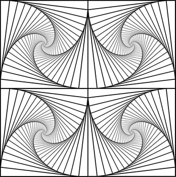 black and white pattern abstract background vector