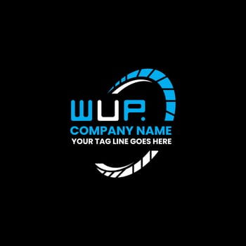 WUP letter logo vector design, WUP simple and modern logo. WUP luxurious alphabet design