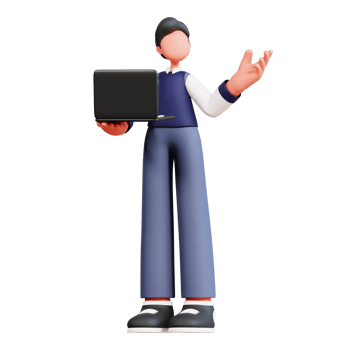 3D Male Character Illustration Education png