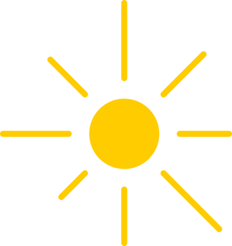 sun with line sunshine light rays icon png