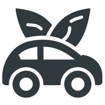 Eco car illustration. Conservation. Environmentally friendly. Save the world. Save nature. vector