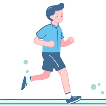 People exercise by running, jogging, exercising for health.women exercise jogging women exercise running vector