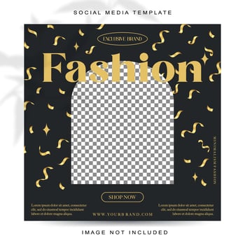 New year concept social media post template vector