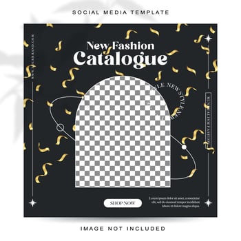 New year concept social media post template vector