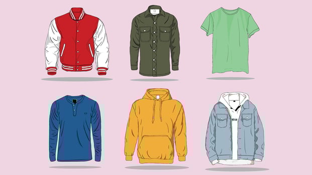 Shirts and Hoodies Illustration vector