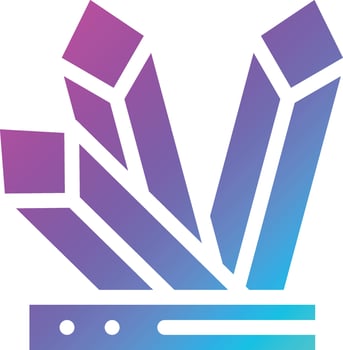 Crystals Vector Icon Design Illustration