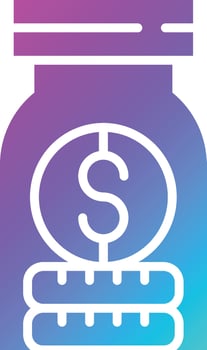 Money jar Vector Icon Design Illustration