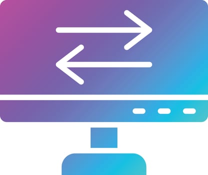 Data Transfer Vector Icon Design Illustration