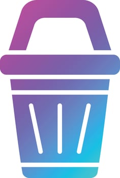 Bin Vector Icon Design Illustration