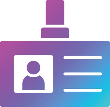 Identification Vector Icon Design Illustration