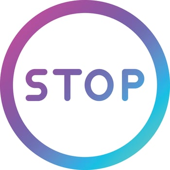 Stop Vector Icon Design Illustration