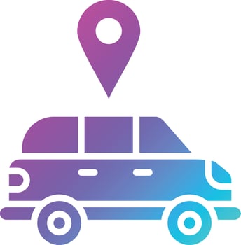 Car service location Vector Icon Design Illustration
