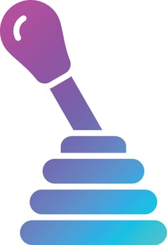 Gear stick Vector Icon Design Illustration