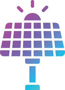 Solar Panel Vector Icon Design Illustration
