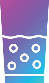 Water Glass Vector Icon Design Illustration