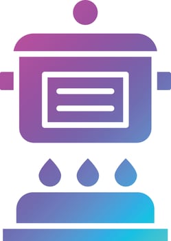 Cooker Vector Icon Design Illustration