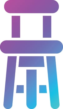 Bar Stool Vector Icon Design Illustration