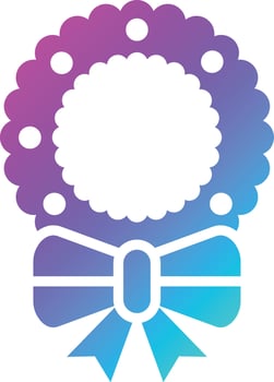 Wreath Vector Icon Design Illustration