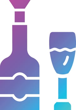 Champange Vector Icon Design Illustration