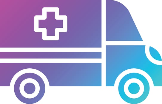Ambulance Vector Icon Design Illustration
