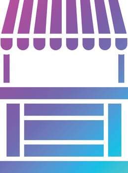 Stall Vector Icon Design Illustration
