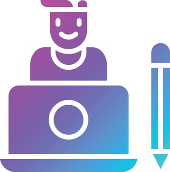 Graphic designer Vector Icon Design Illustration
