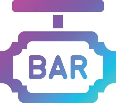 Bar Board Vector Icon Design Illustration