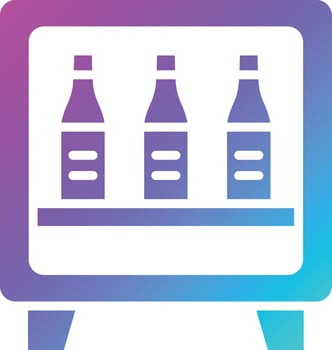 Minibar Vector Icon Design Illustration