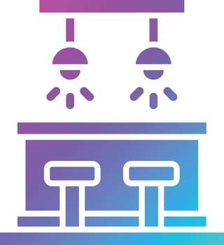Bar Counter Vector Icon Design Illustration