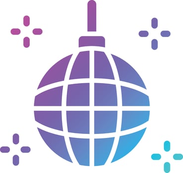 Mirror Ball Vector Icon Design Illustration
