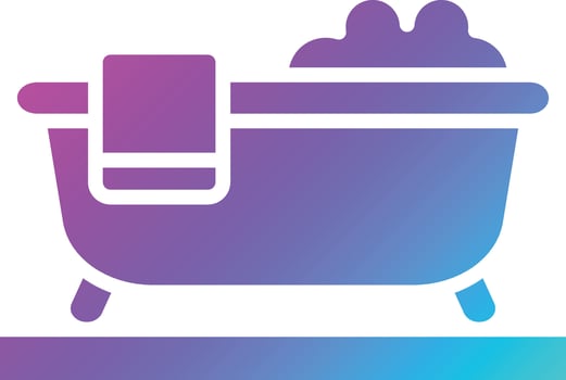 Bathtub Vector Icon Design Illustration
