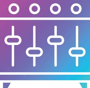 Music Equalizer Vector Icon Design Illustration