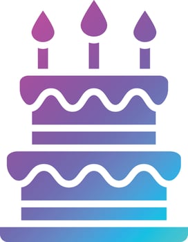 Cake Vector Icon Design Illustration