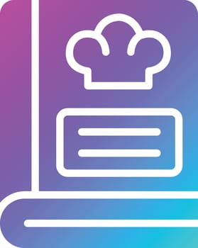 Recipe Book Vector Icon Design Illustration