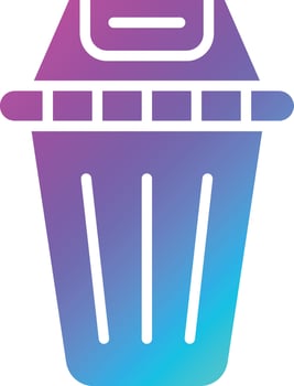 Trash Vector Icon Design Illustration