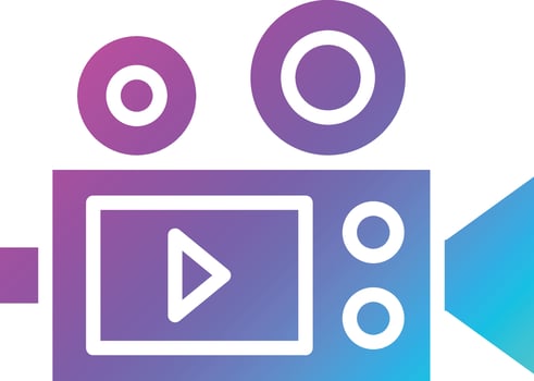 Camera record Vector Icon Design Illustration